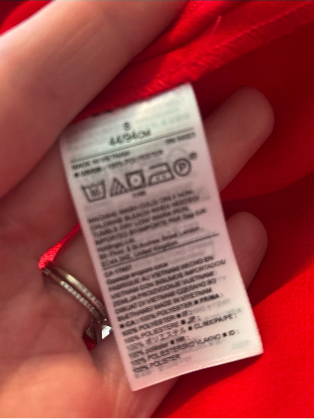 NWT Red Chiffon Style Ruffle Dress Banana Republic - Picture 4 of 7